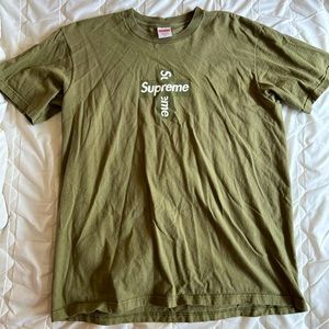 Supreme mens medium green label shirt worn once